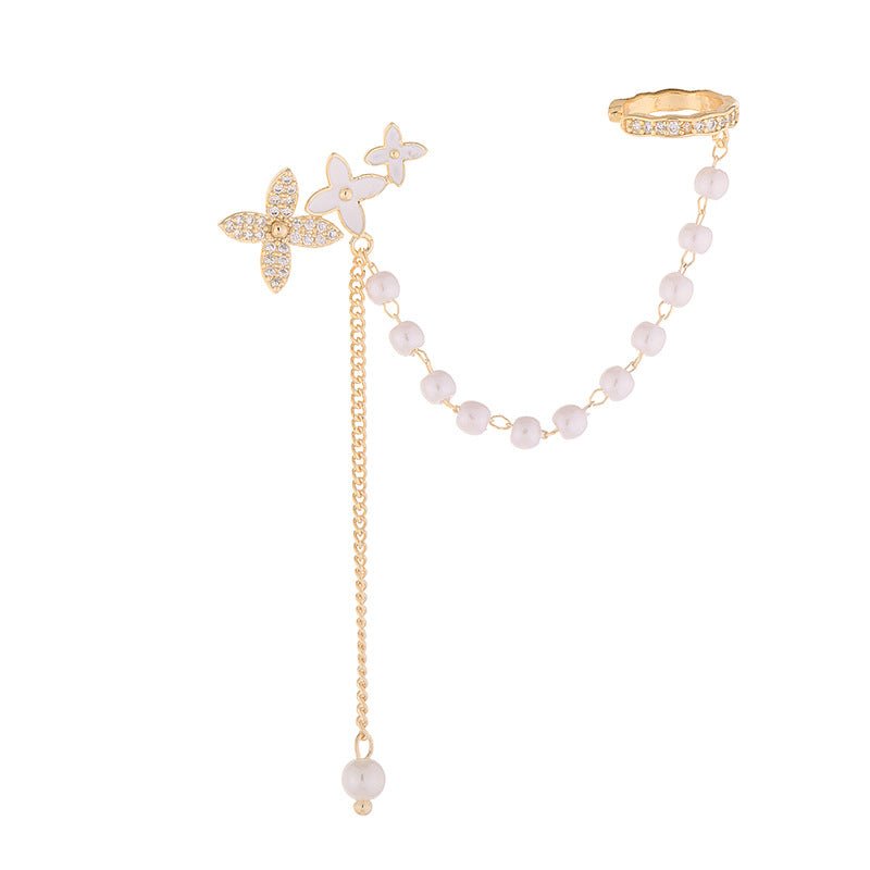 ELEGANT FLOWER EAR CUFF STAY FANCY