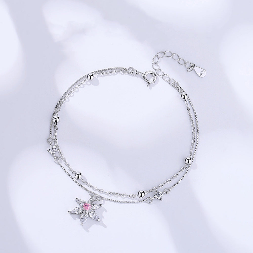 MAPLE LEAF BRACELET（925 STERLING SILVER）