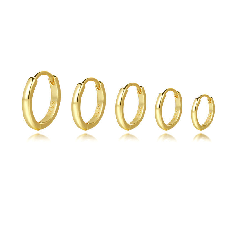 GOLD HOOP(S925 SILVER)