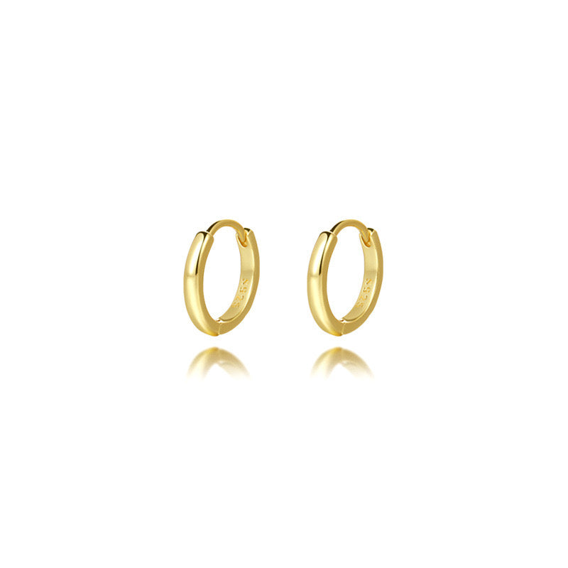 GOLD HOOP(S925 SILVER)