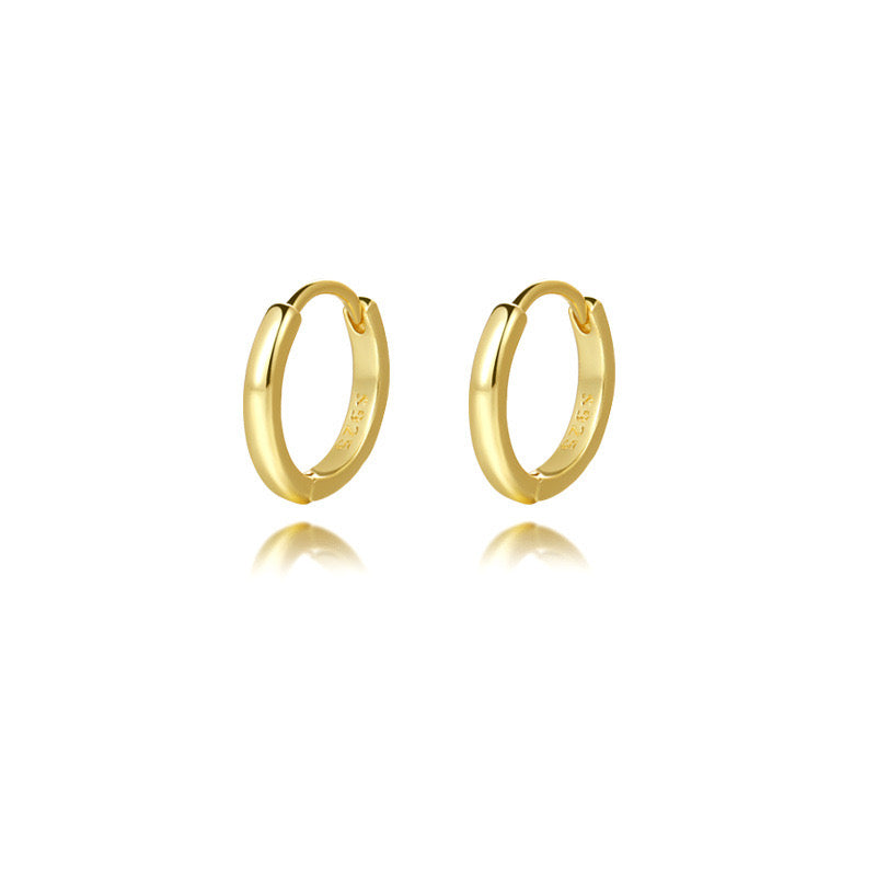 GOLD HOOP(S925 SILVER)