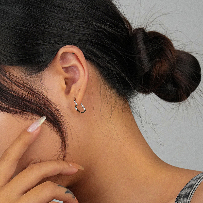 HEART HOOP(S925 SILVER)