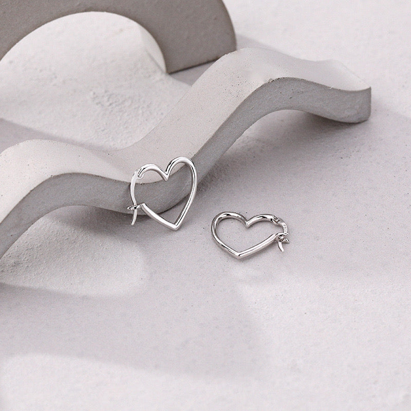 HEART HOOP(S925 SILVER)