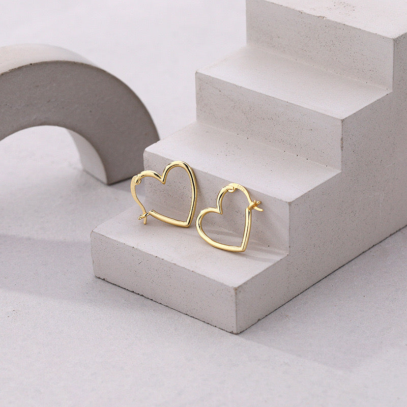 HEART HOOP(S925 SILVER)