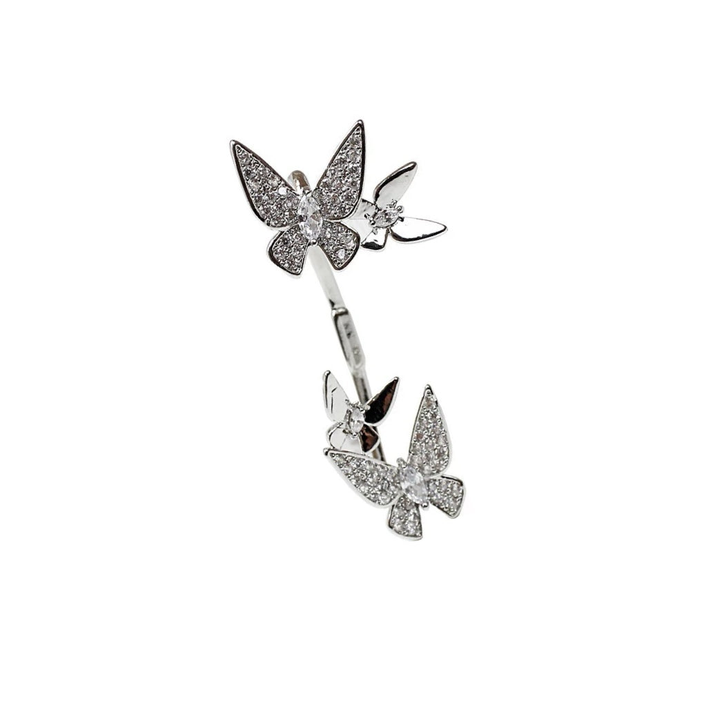 DIAMOND BUTTERFLY EAR CUFF