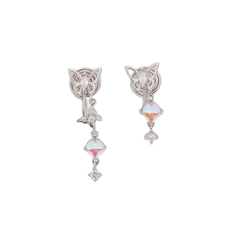 MOONSTONE BUTTERFLY EARRINGS