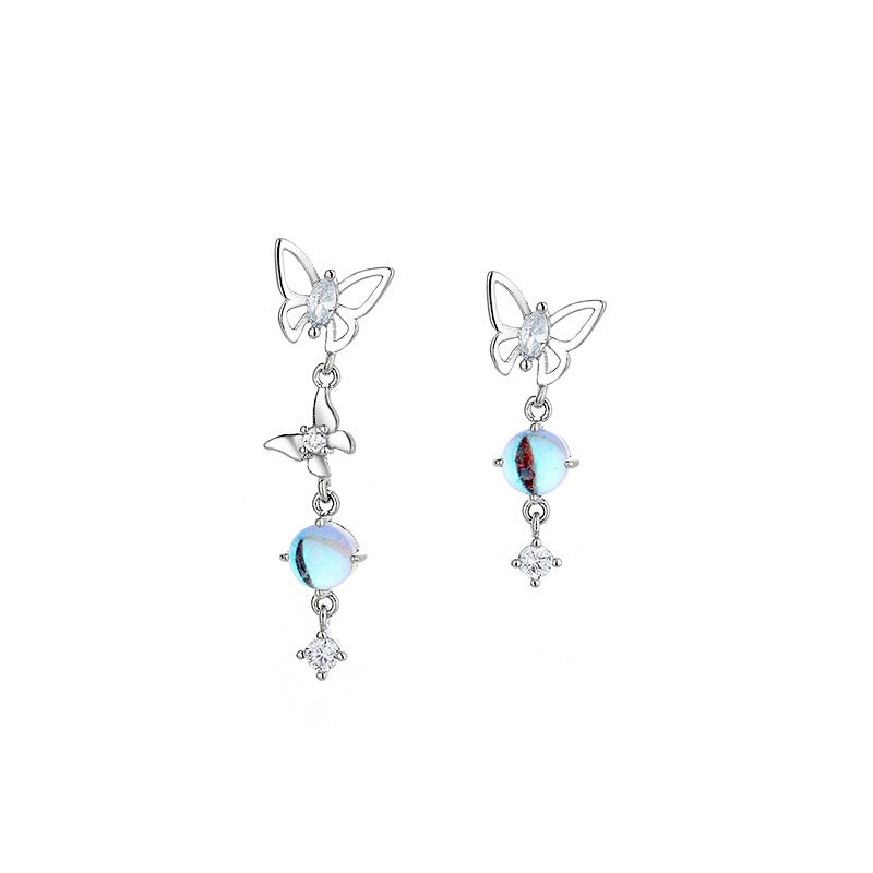 MOONSTONE BUTTERFLY EARRINGS