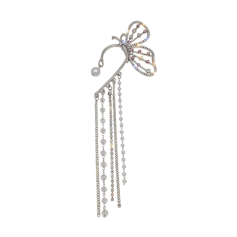 BUTTERFLY TASSEL EAR CUFF