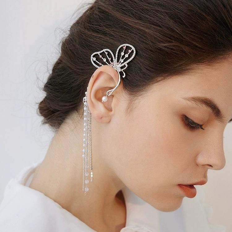 BUTTERFLY TASSEL EAR CUFF