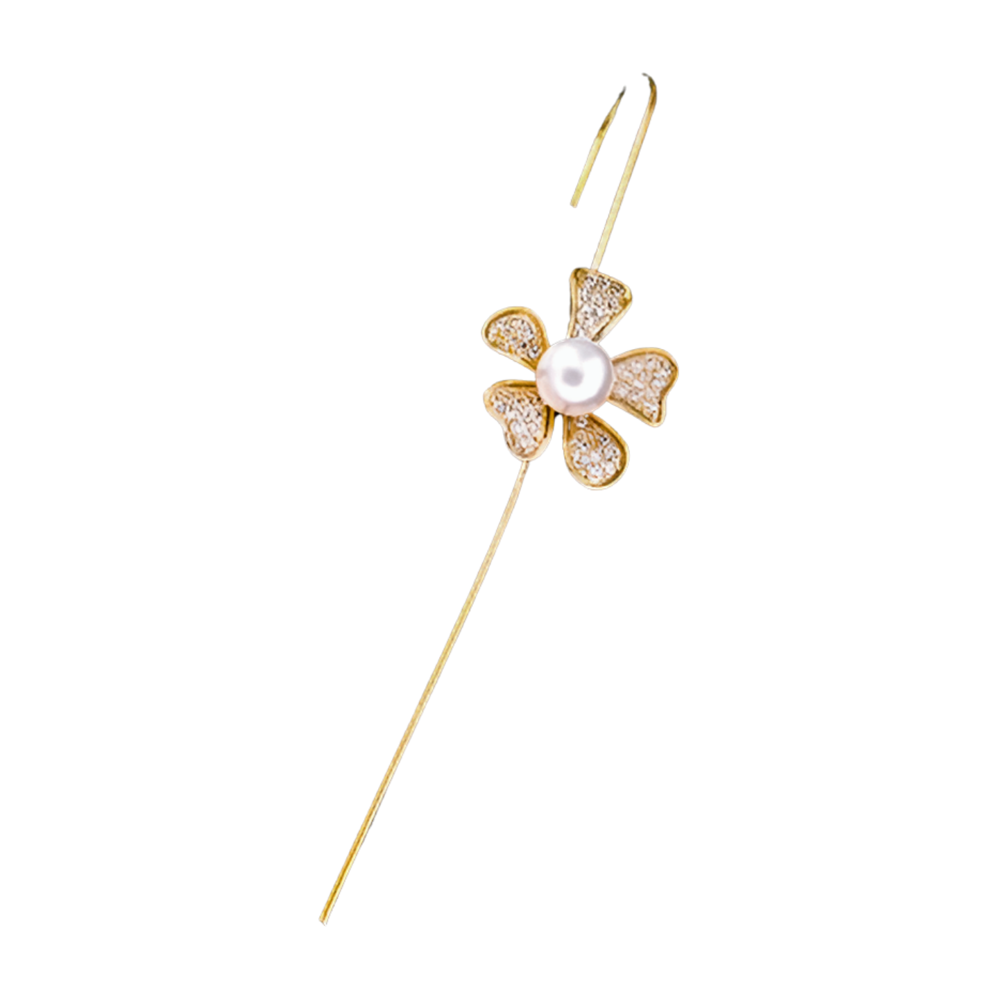 FLOWER HOOK EARRING