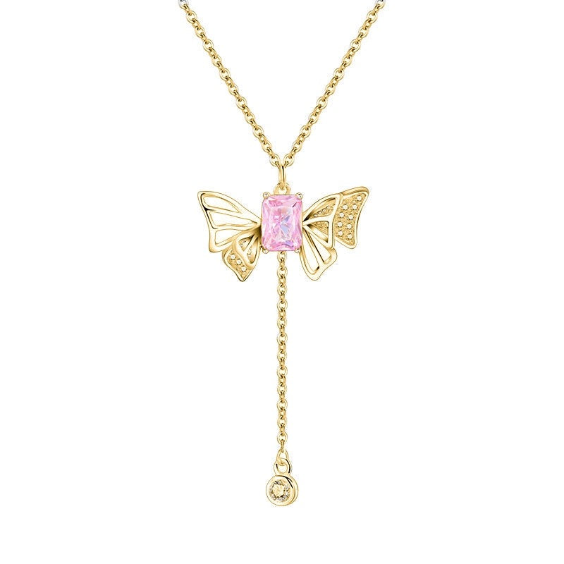 FLYING BUTTERFLY NECKLACE(925 sterling silver)