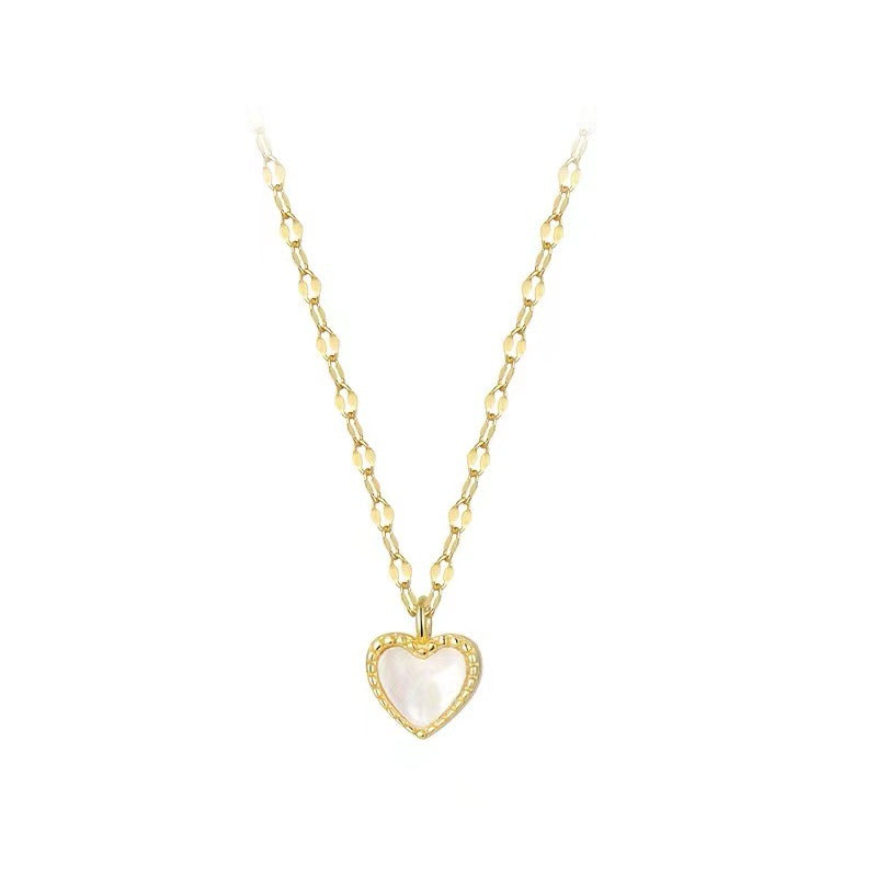 I HEART U NECKLACE(925 sterling silver)