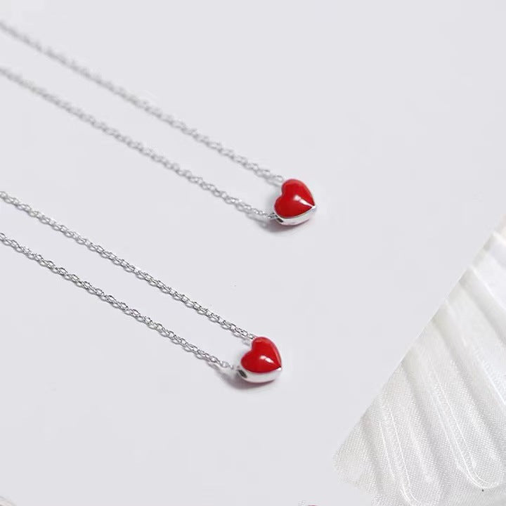 RED HEART NECKLACE(925 sterling silver)