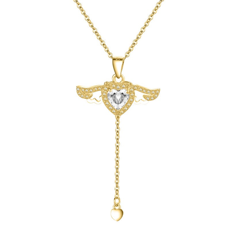 FLYING ANGEL NECKLACE(925 sterling silver)