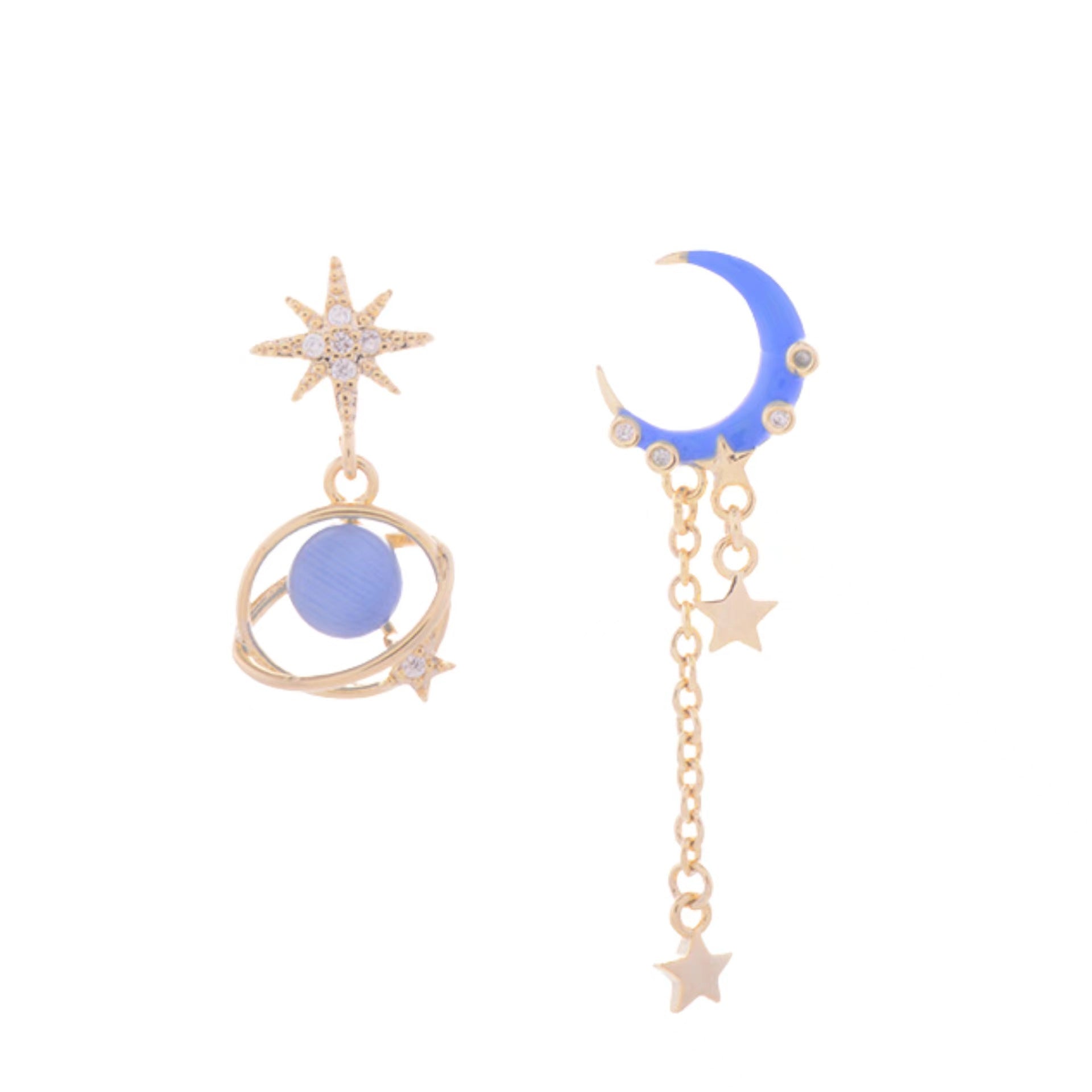 BLUE PLANET EARRINGS - STAY FANCY