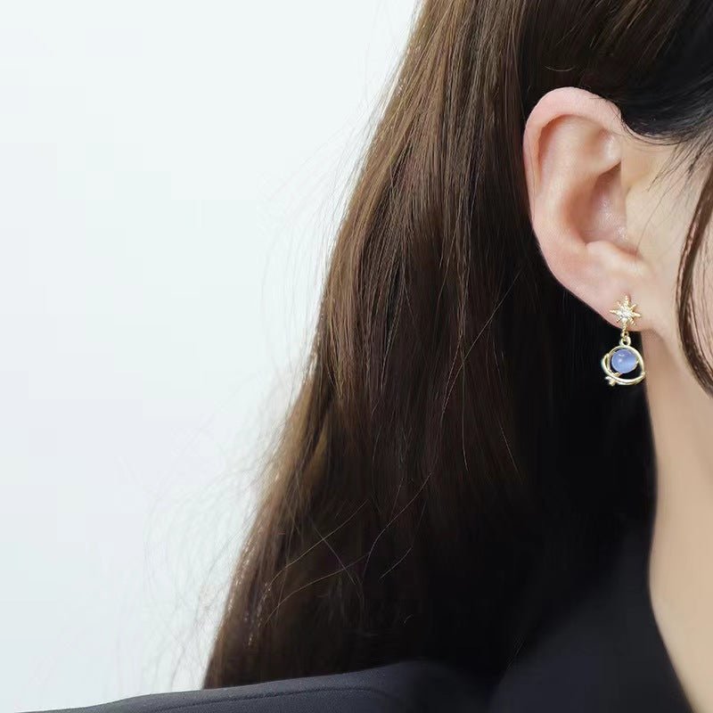 BLUE PLANET EARRINGS - STAY FANCY