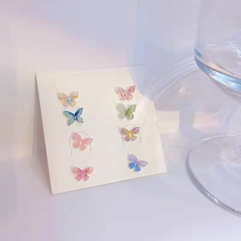 BUTTERFLY ELF STUDS SET - STAY FANCY