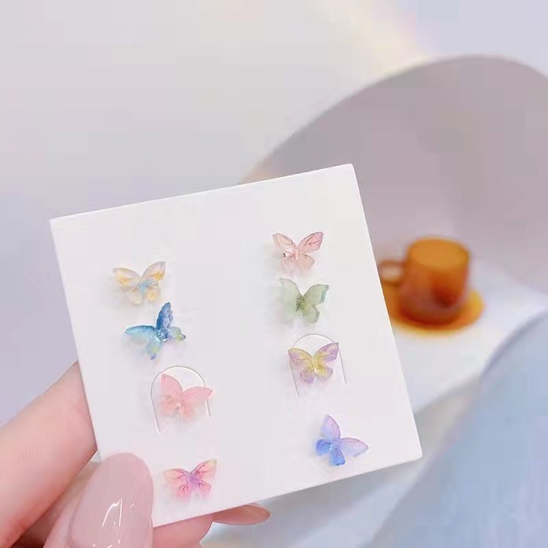 BUTTERFLY ELF STUDS SET - STAY FANCY