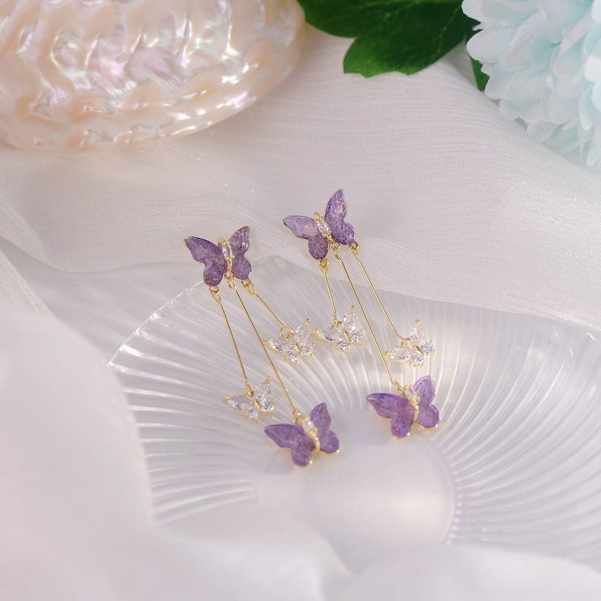 BUTTERFLY FAIRY EARRINGS - STAY FANCY