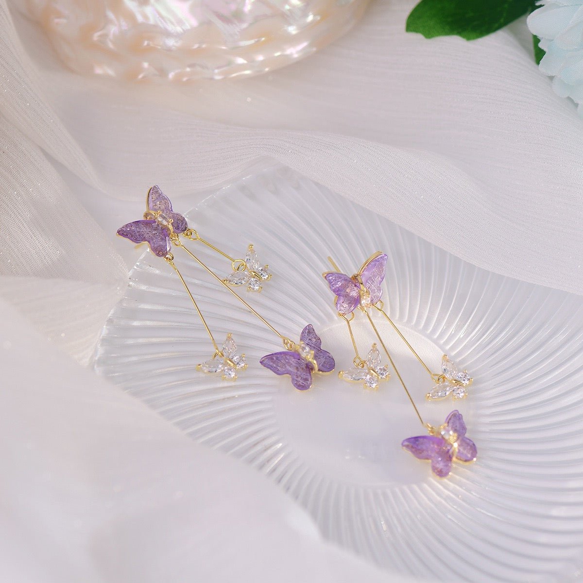 BUTTERFLY FAIRY EARRINGS - STAY FANCY