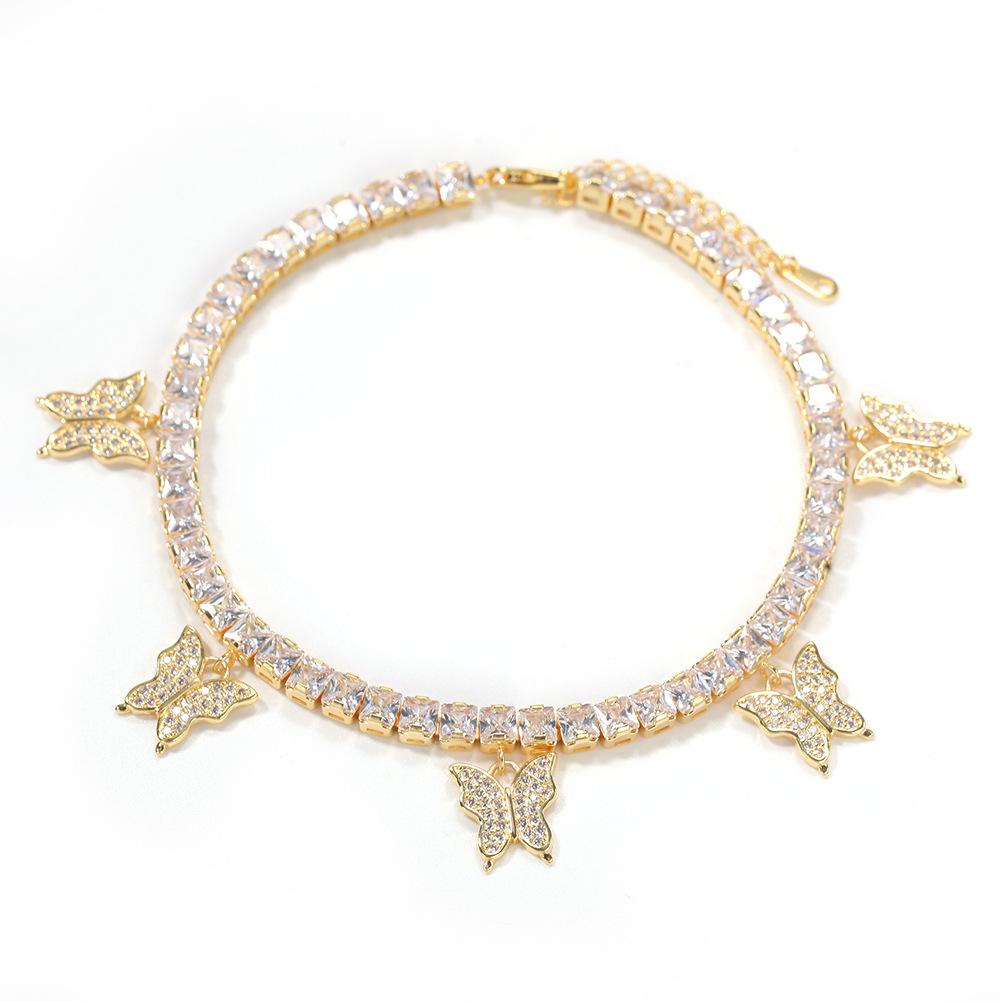 BUTTERFLY TENNIS ANKLET - STAY FANCY