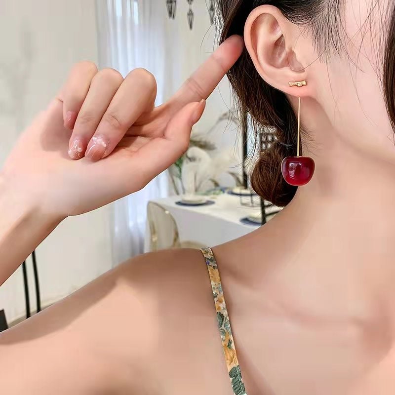 CHERRY EARRINGS - STAY FANCY