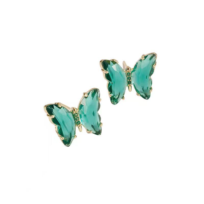 CRYSTAL BUTTERFLY EARRINGS - STAY FANCY