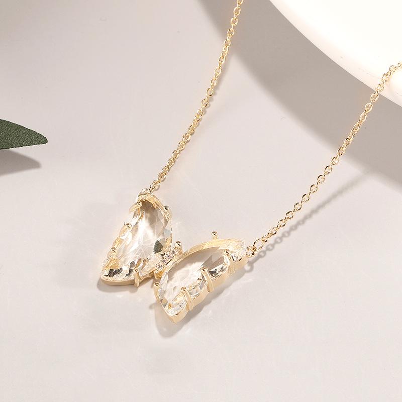 CRYSTAL BUTTERFLY NECKLACE - STAY FANCY