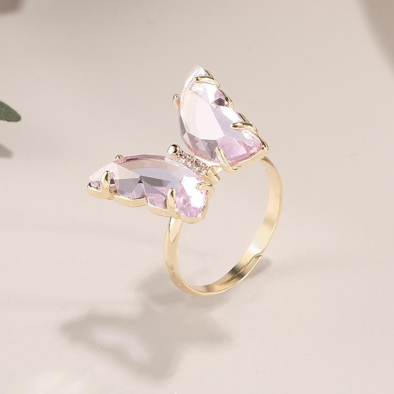 CRYSTAL BUTTERFLY RING - STAY FANCY