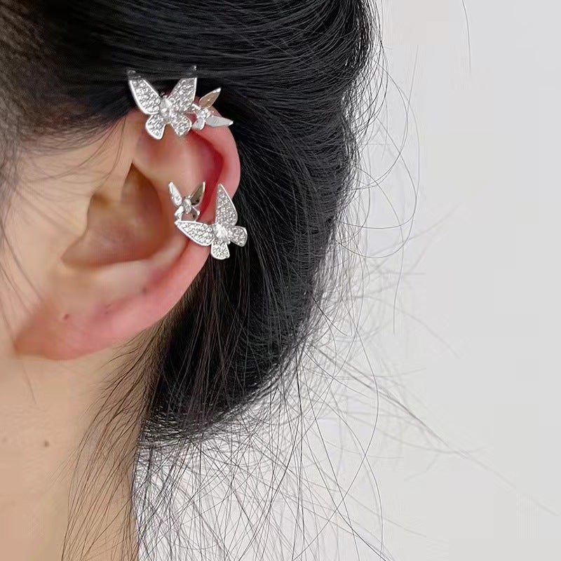 DIAMOND BUTTERFLY EARCUFF - STAY FANCY