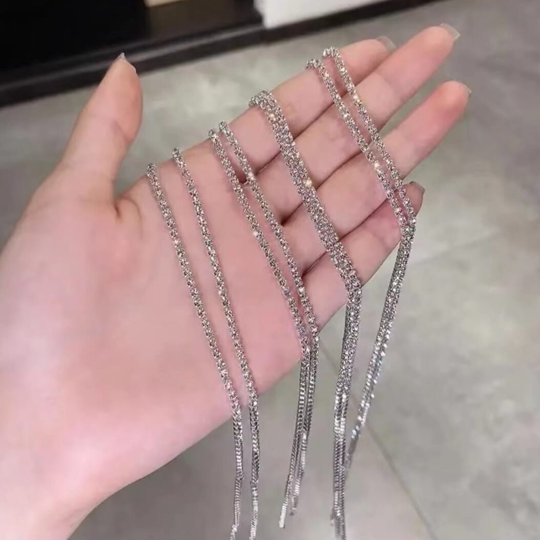 DIAMOND HAIR CHAIN CLIP - STAY FANCY