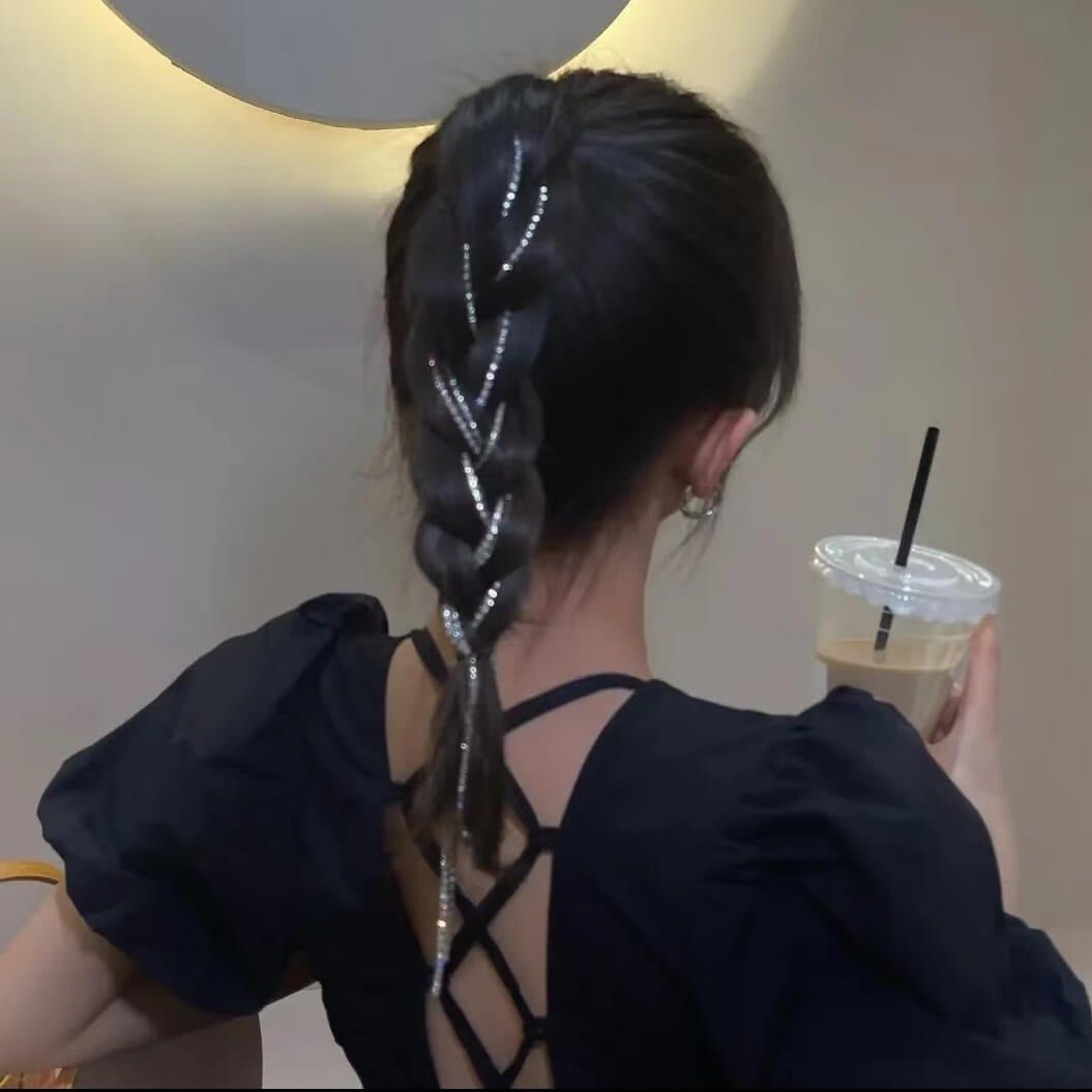 DIAMOND HAIR CHAIN CLIP - STAY FANCY