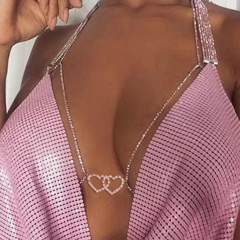 DIAMOND HEART BODY CHAIN - STAY FANCY