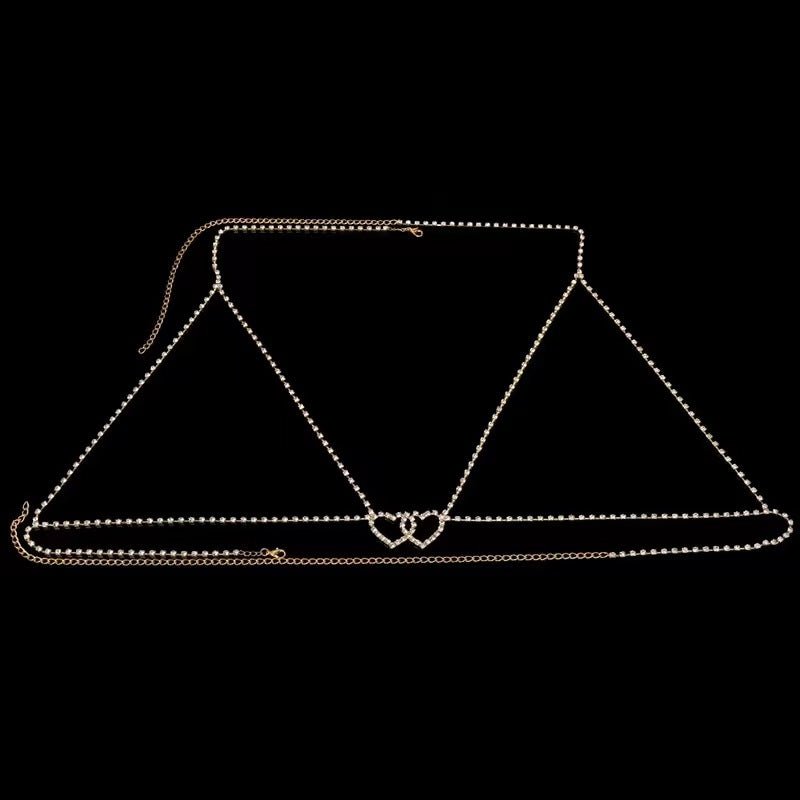 DIAMOND HEART BODY CHAIN - STAY FANCY