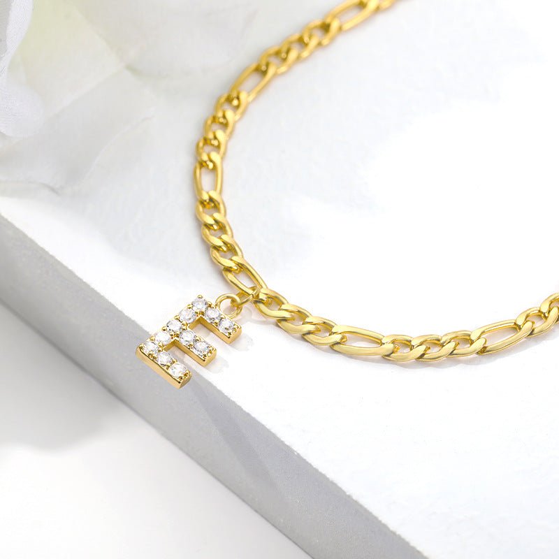 DIAMOND INITIAL ANKLET - STAY FANCY