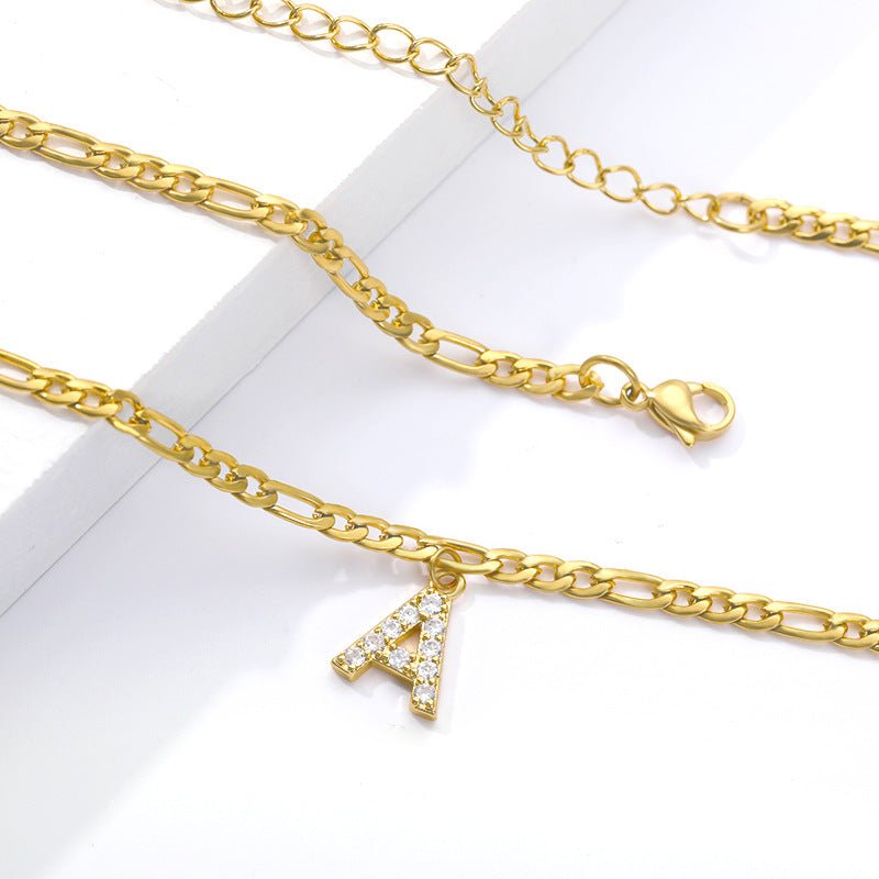 DIAMOND INITIAL ANKLET - STAY FANCY