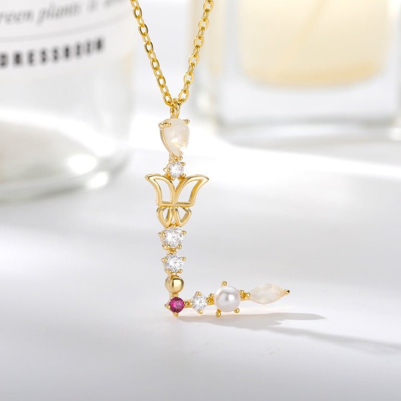 DIAMOND INITIAL NECKLACE - STAY FANCY