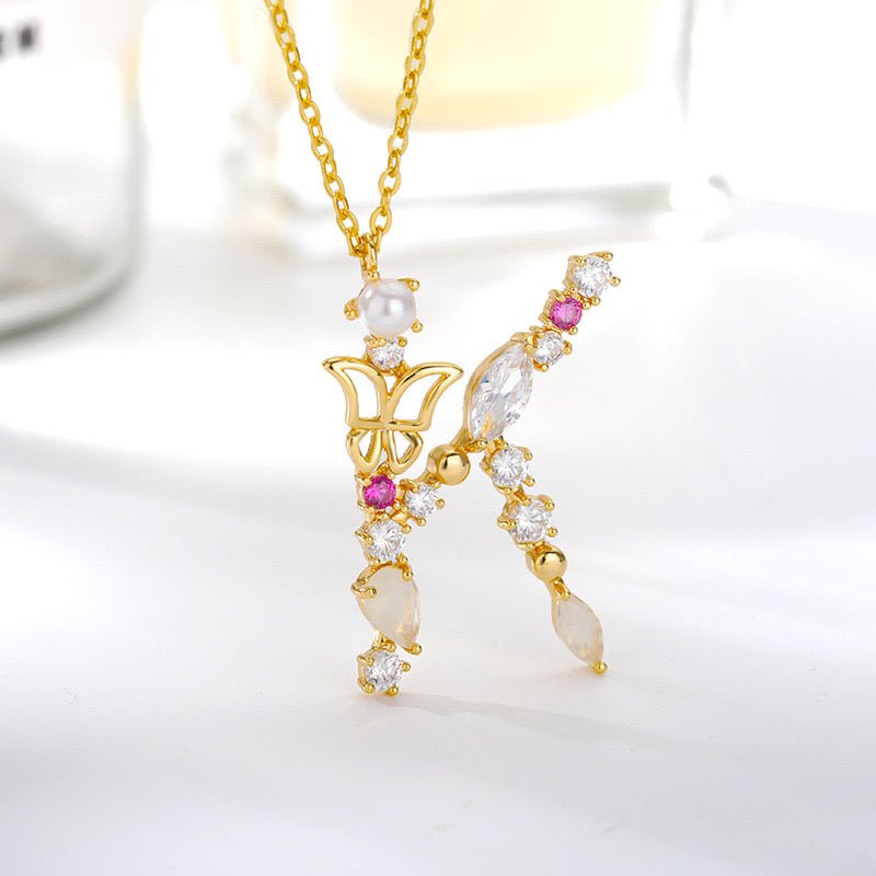 DIAMOND INITIAL NECKLACE - STAY FANCY