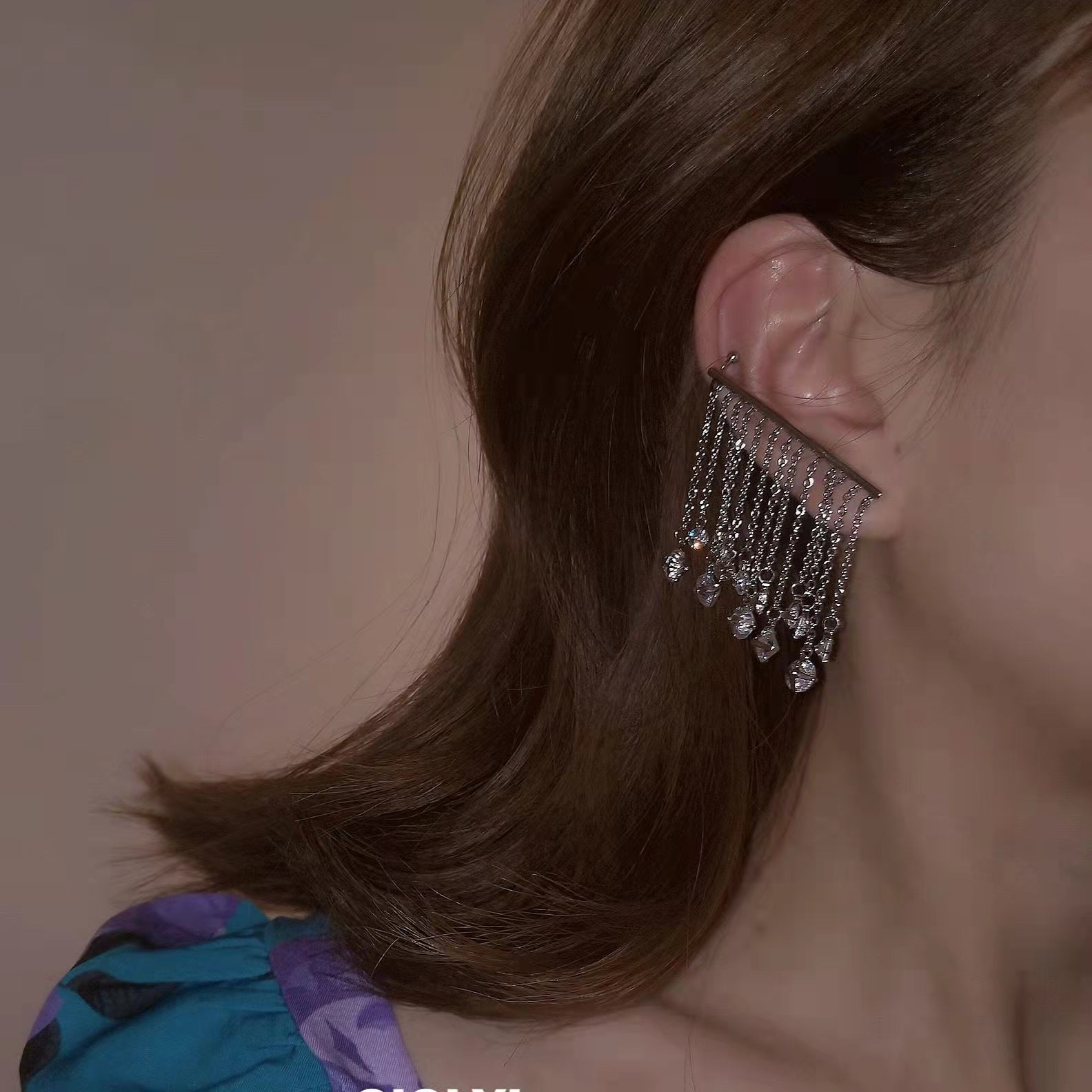 DIAMOND TASSEL EARRINGS#2 - STAY FANCY