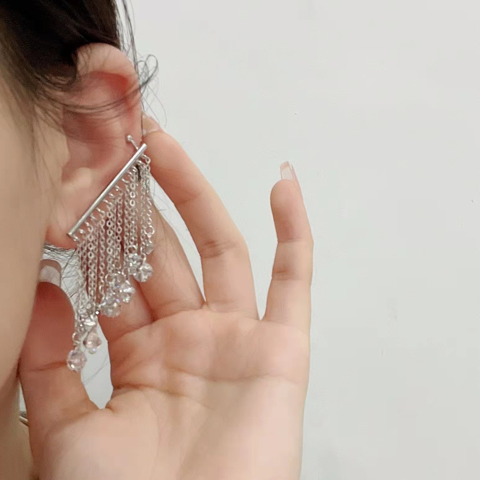 DIAMOND TASSEL EARRINGS#2 - STAY FANCY