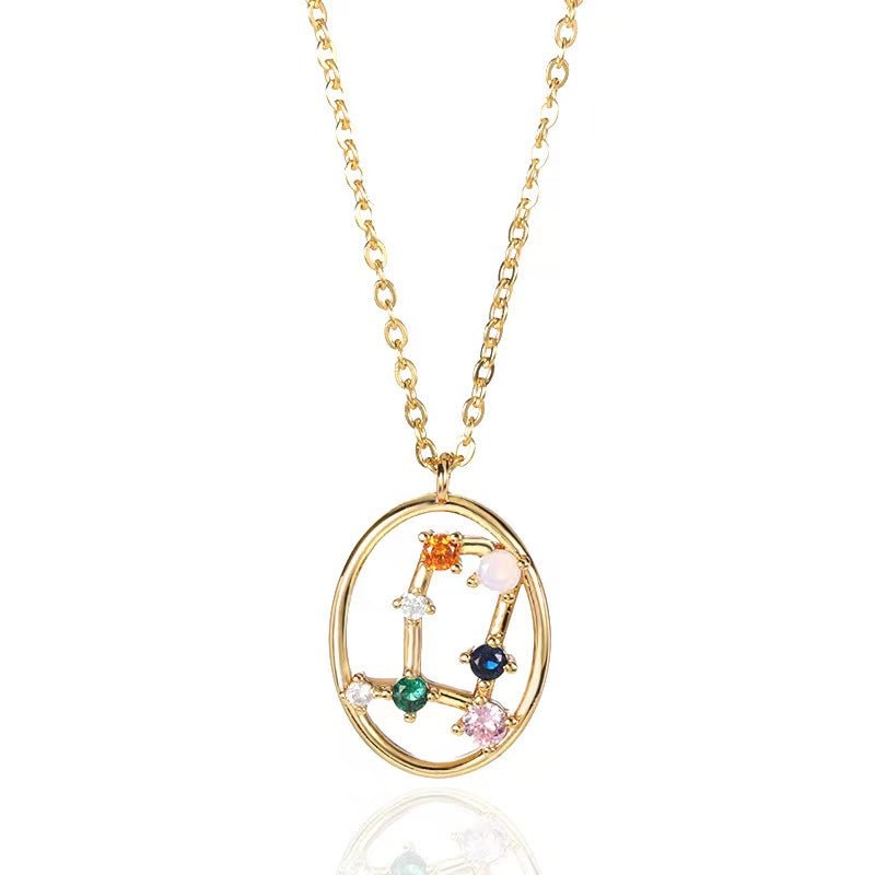 DIAMOND ZODIAC SIGN NECKLACE - STAY FANCY