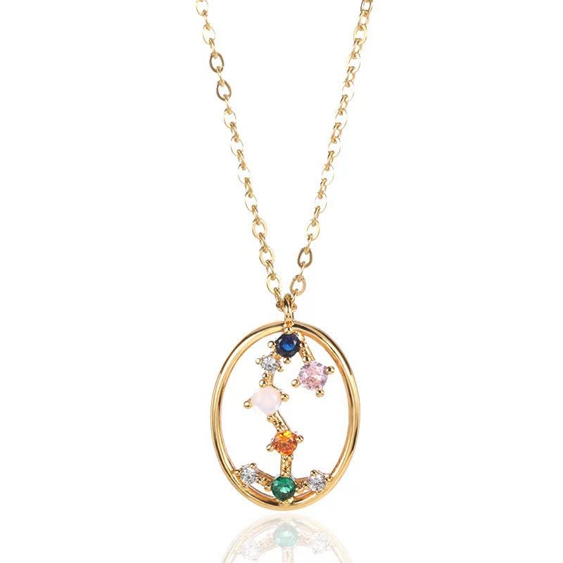 DIAMOND ZODIAC SIGN NECKLACE - STAY FANCY