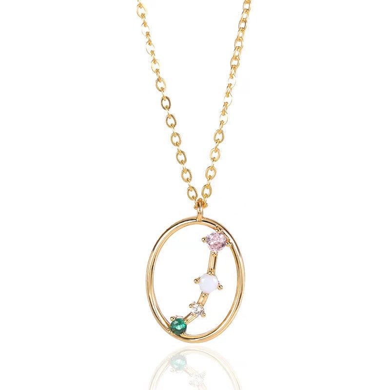 DIAMOND ZODIAC SIGN NECKLACE - STAY FANCY