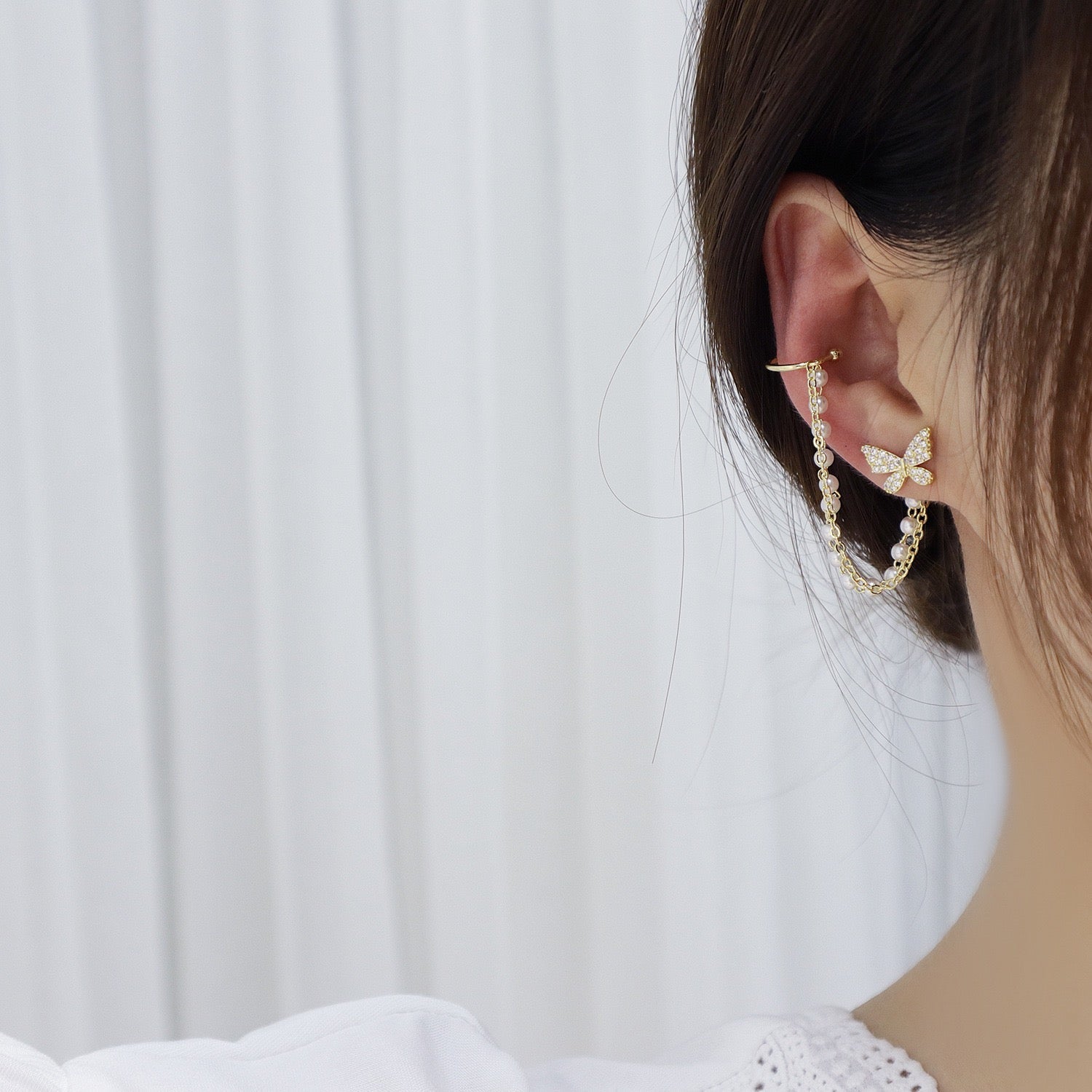 ELEGANT BUTTERFLY EAR CUFF - STAY FANCY