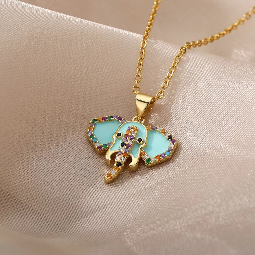 ELEPHANT NECKLACE - STAY FANCY