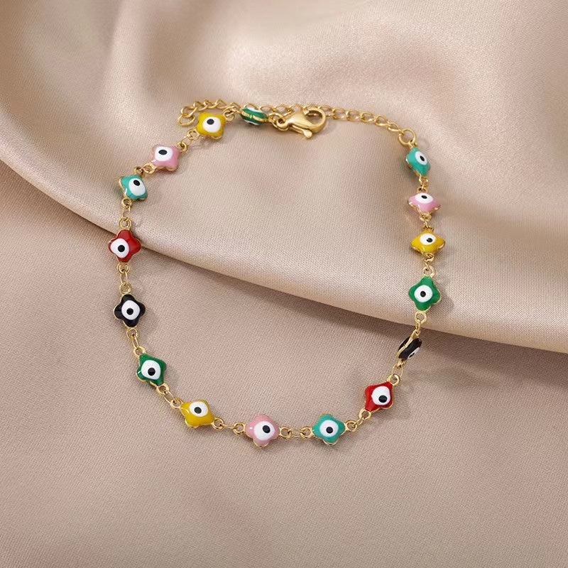 EVIL EYE ANKLET - STAY FANCY