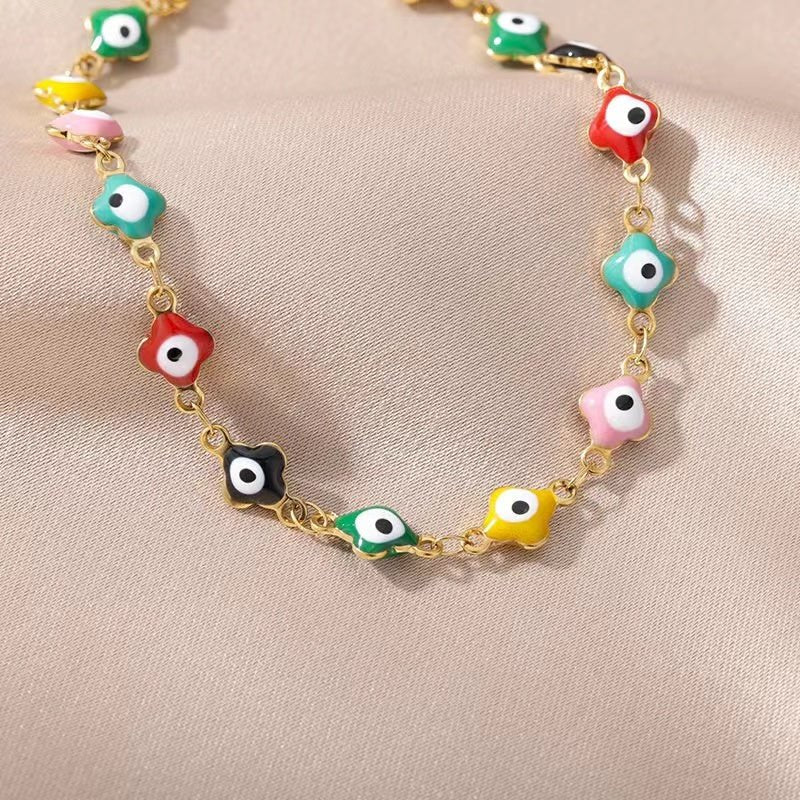 EVIL EYE ANKLET - STAY FANCY