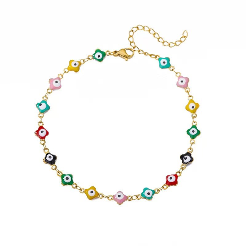 EVIL EYE ANKLET - STAY FANCY