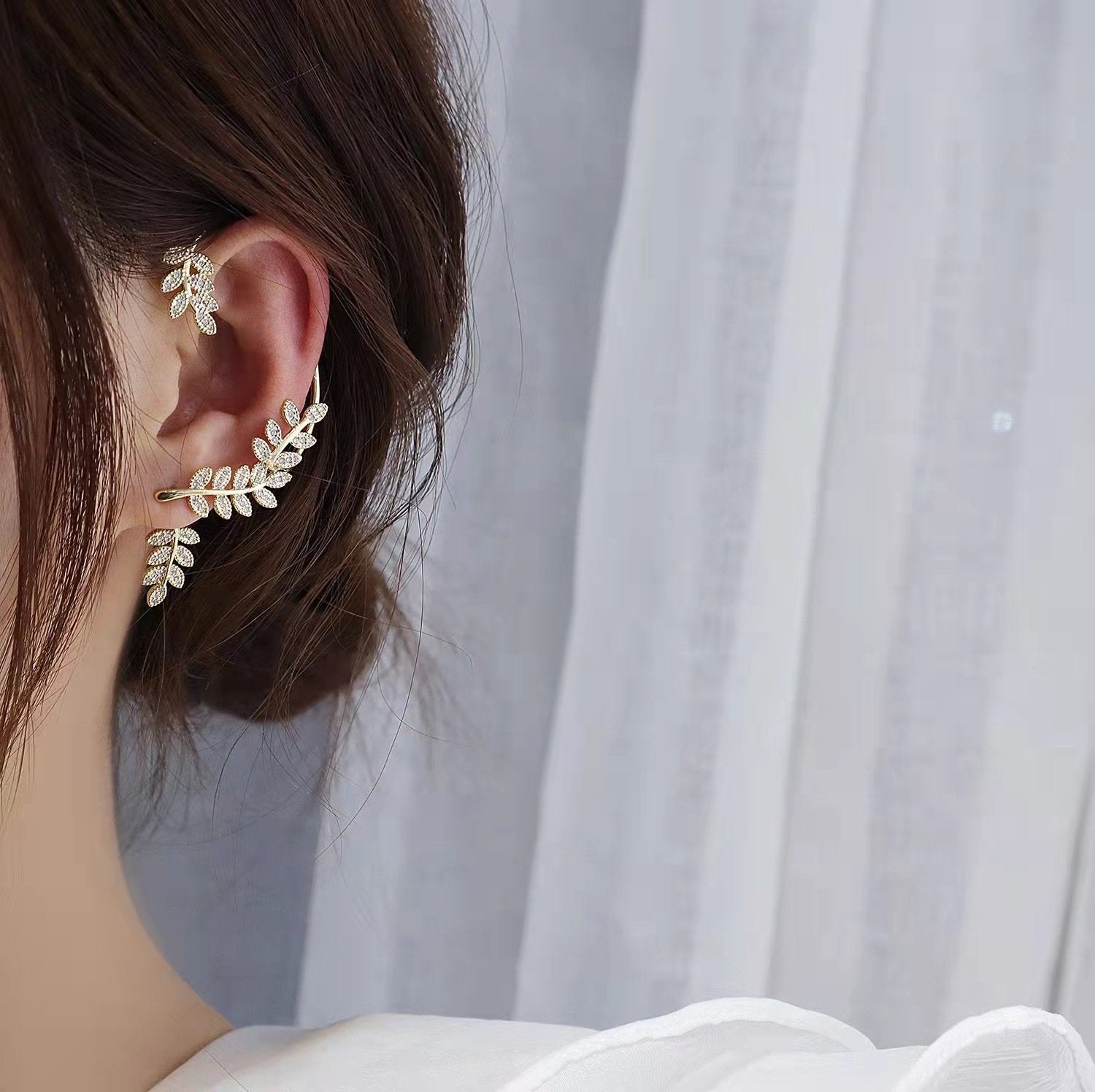 FANCY LEAF EAR CUFF - STAY FANCY