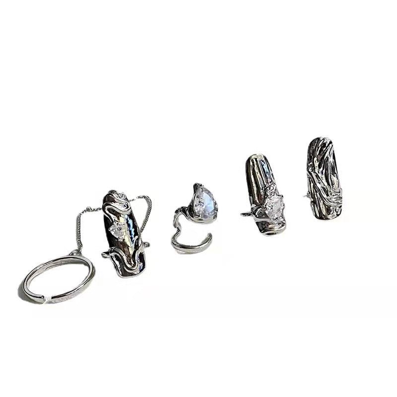 FINGERNAIL RING SET - STAY FANCY